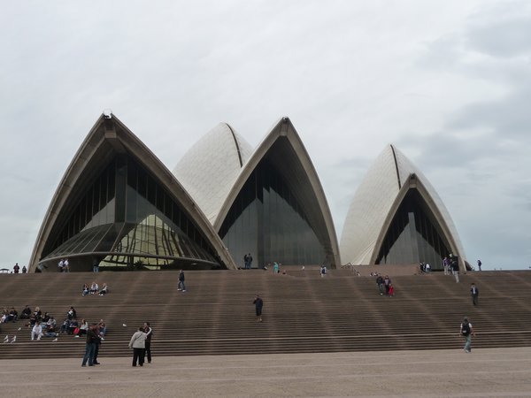 Close up and front view of the Opera House