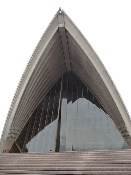 A closer front view of the Opera House