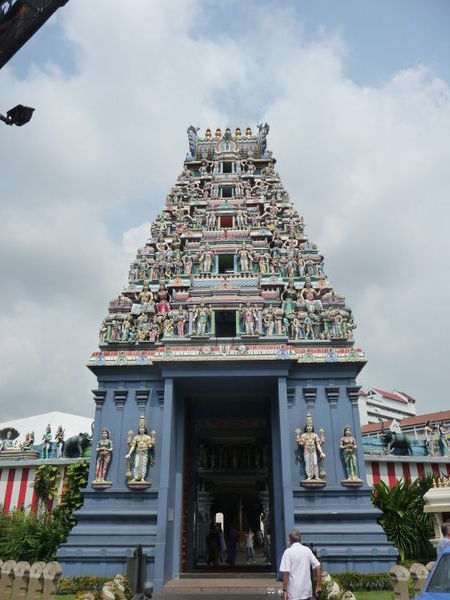 A Temple in Little India in Singapore