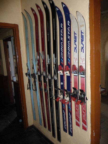 Good old fashioned skis!