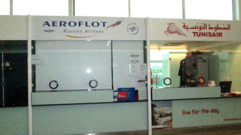 Aeroflot Desk Closed