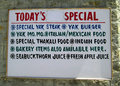 And Today's Specials Are......
