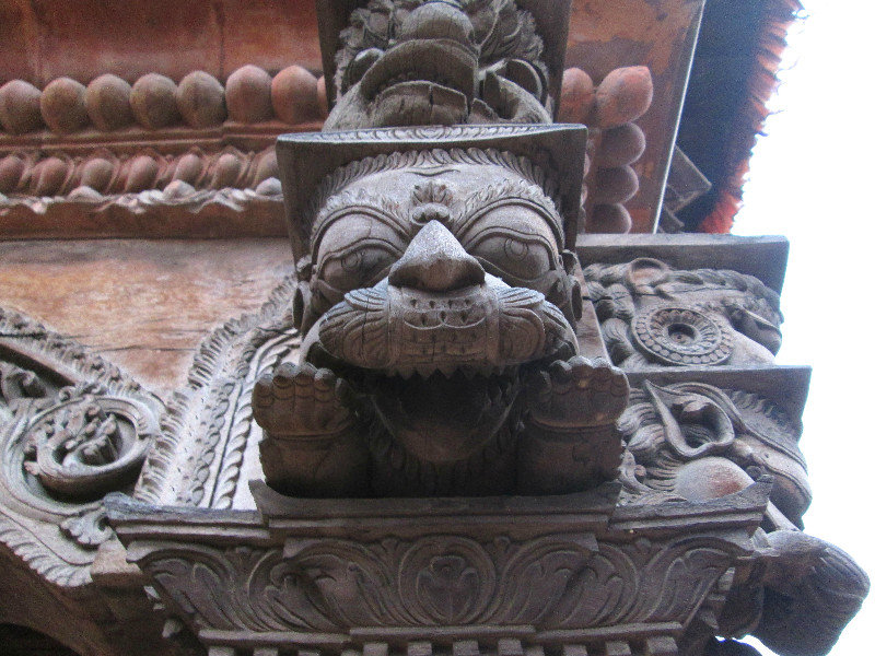 Detail Of Temple Timber