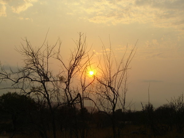 Jan's first African sunrise