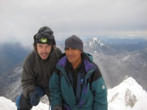 Tim and Julio on the top (6088 m / 19 974 feet)