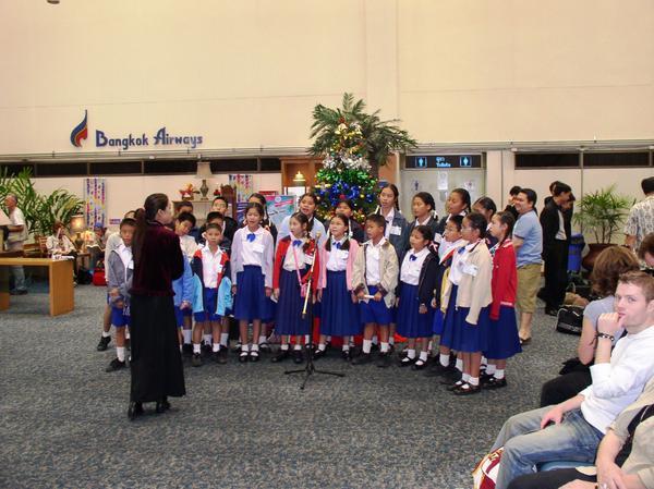 Christams Carols At Bangkok Airport