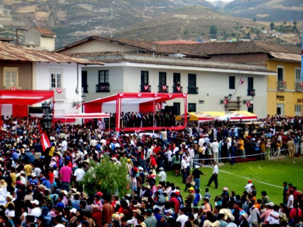 Day 1: National holidays parade, at  Cajamarca