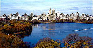 Central Park Reservoir Nov 2004 - too ill to capture view this trip!