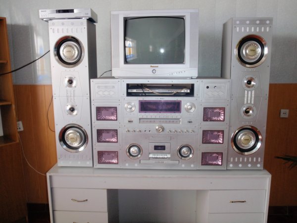 Casette playing stereo system