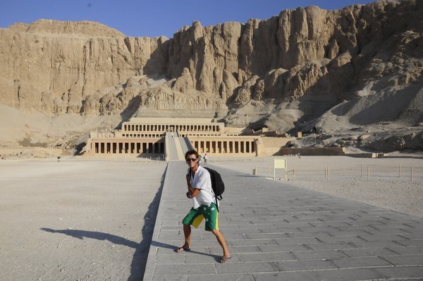 Me in front of Hatshepsut
