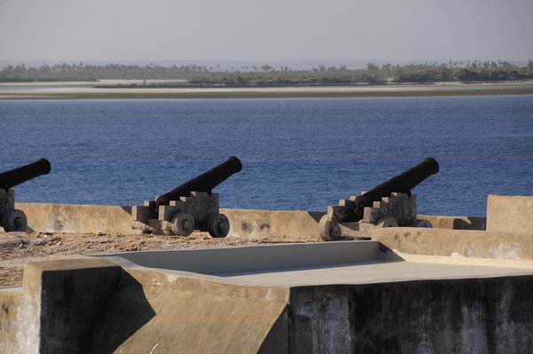 Cannons on top of fort