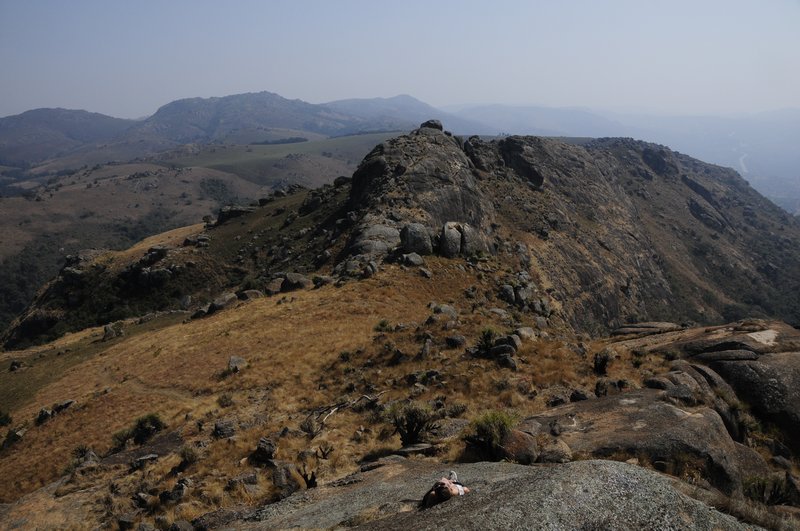 Sheba's rock view towards Mbabane