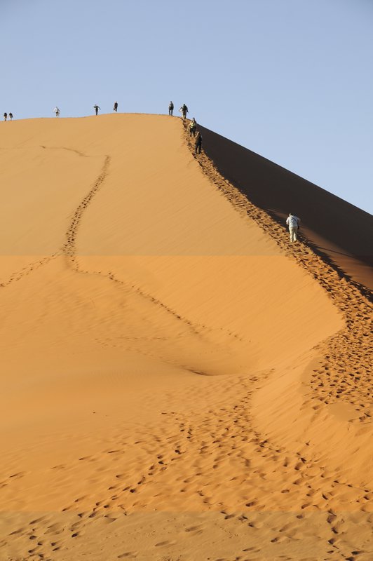 The climb of Dune 45