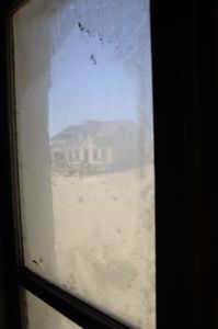 Sand blasted windows of Kolmanskop