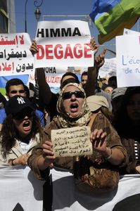 1 - Protest in Rabat