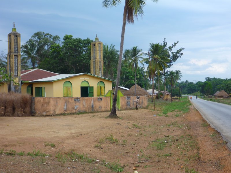 Mosque on the road