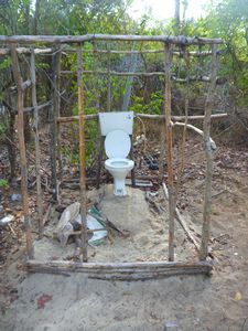 1 - The toilet. Roughing it in style at Sierra Leone's beaches