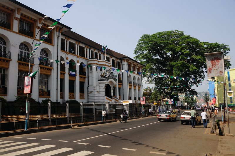 3- The Cotton Tree and the Law courts two major landmarks of Freetown