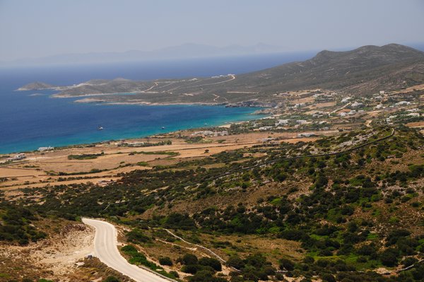 34 - View from top of hill in Anti Paros looking down at Soros