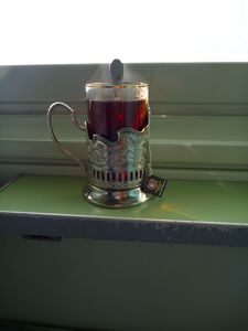 34 - my tea cup on the train out of Belarus