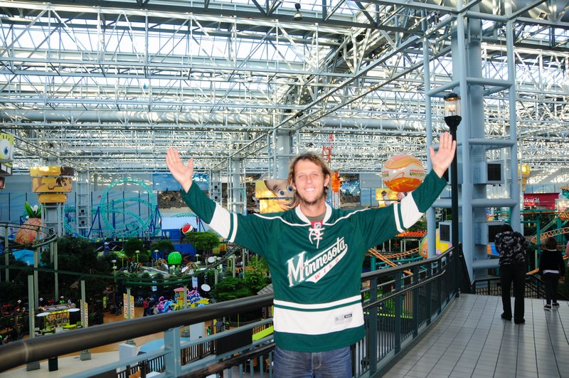 12 - Mall of America and me in my new Wild jersey