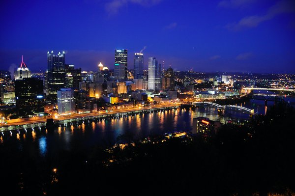 3 - Pittsburgh at night from Mt Washington