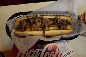 35 - the famous Philly cheesesteak