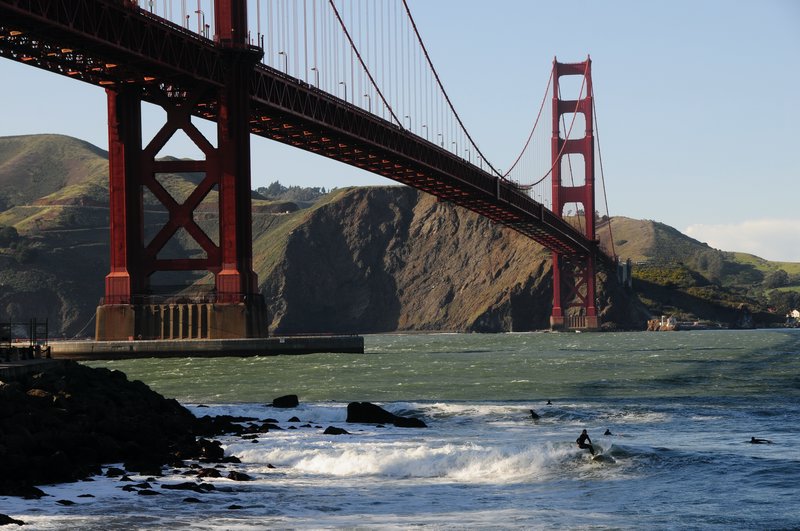 2 - Surfs Up near the Golden Gate Bridge