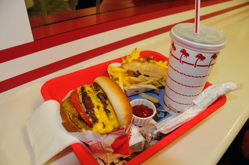 In and Out Burger Animal Style meal from their Secret Menu