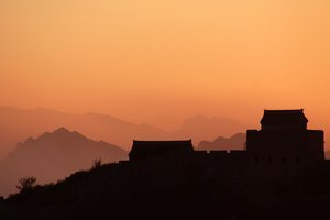 Sunset, Great Wall, Jinsjanling.