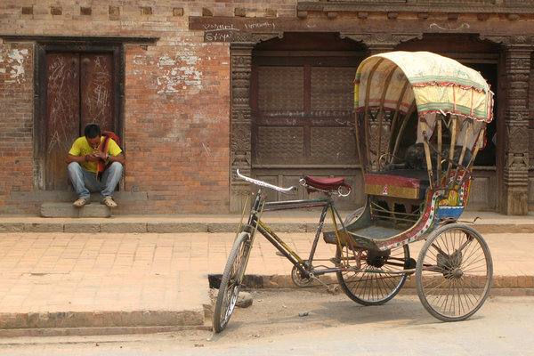 Quiet Day on the Cyclos, Patan, Nepal