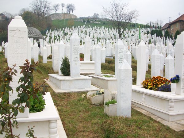 Huge graveyard in Sarajevo