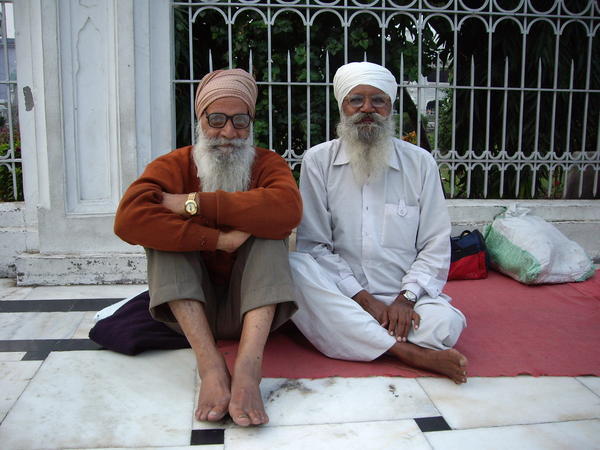 Two Sikh Gentleman at the Temple
