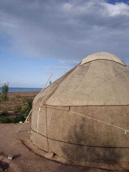 Our Yurt and Lake Issyk-Kul