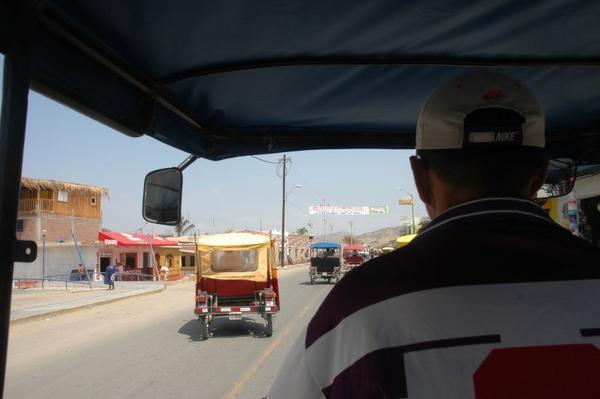 View from a moto-taxi