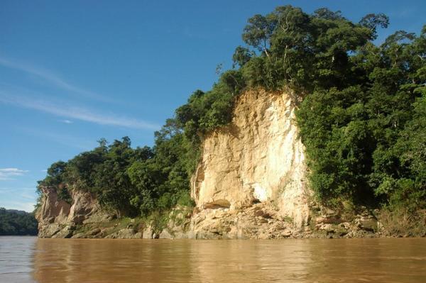 Cliffs on Rio Beni