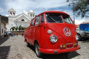 Cool VW pickup at the Plaza Recoleta, Sucre