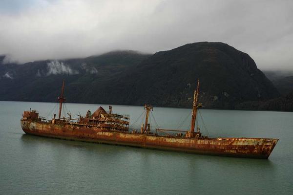 The wreck of Captain Leonides ship