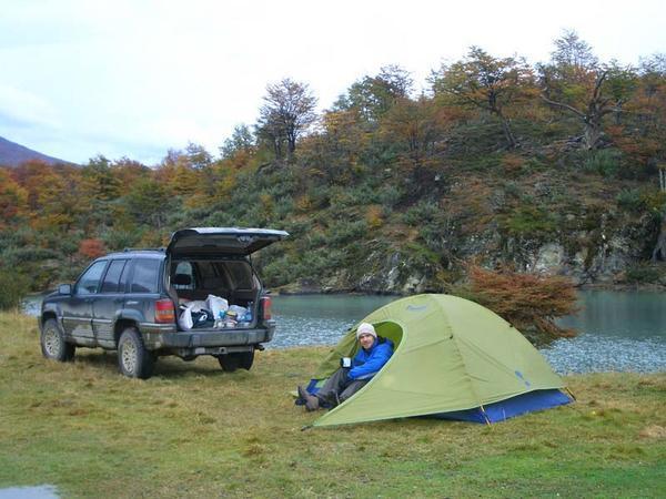 Our campsite in the Tierra del Fuego National Park