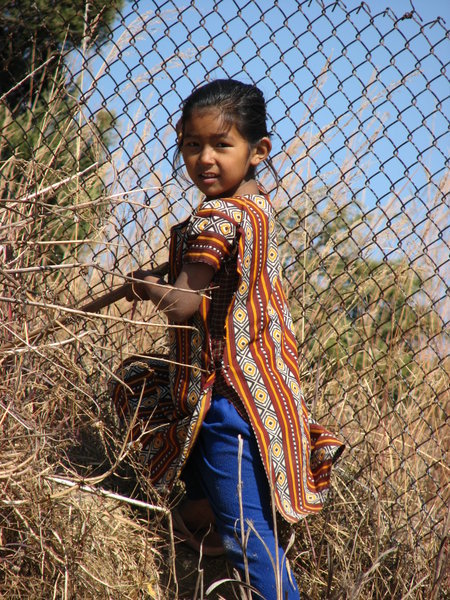 A curious girl from our trek...