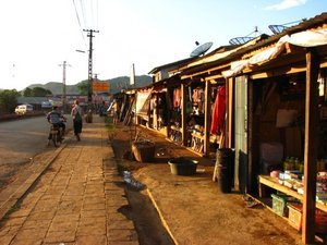 The streets of Vieng Xai