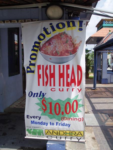 Fish head curry, mmmmm.