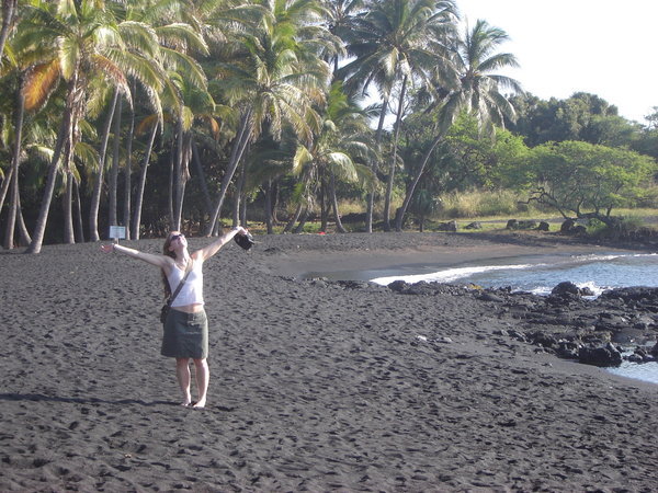 Black Sand Beach on the Big Island