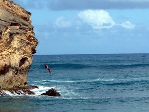 Shipwreck Beach Cliff Jump - Kauai