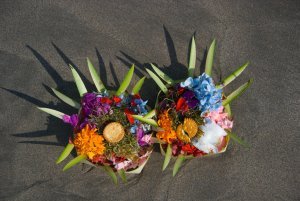 Offerings in the sand