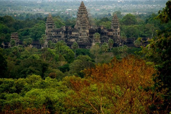 Angkor Wat seen from the hill