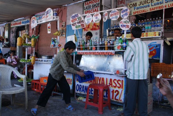 Famous (deservedly) lassi stand