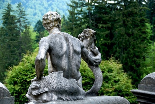Sculpture at Peles Castle, Romania