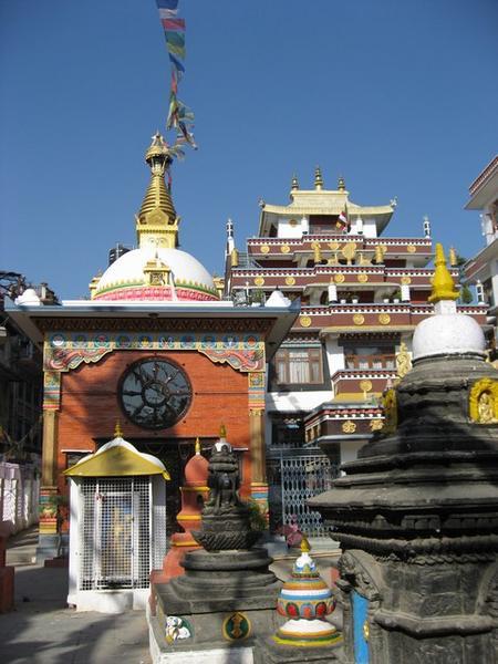 Temple Next to The Flags