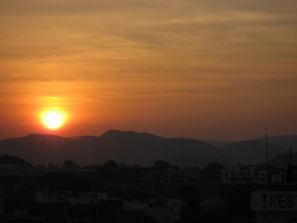 Sunset over Udiapur